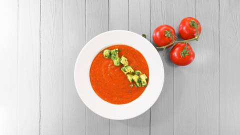 Receita Vegan - Sopa Fria de Tomate e Pimento Assado | Cooking Classes